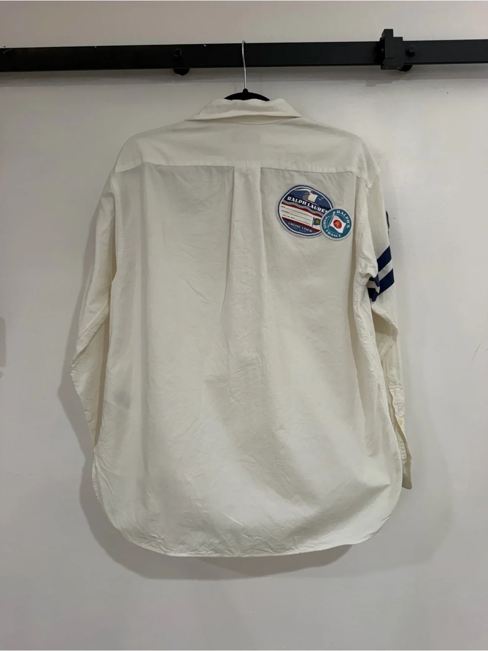 POLO Ralph Lauren Button Up Shirt w/ Patches Size M Never Worn - Picture 8 of 9